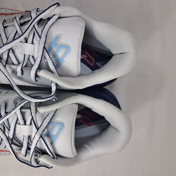 PUMA STEWIE 1 TEAM BASKETBALL WOMEN'S WHITE BLUE SNEAKERS SIZE 7‎ NEW - Picture 9 of 11